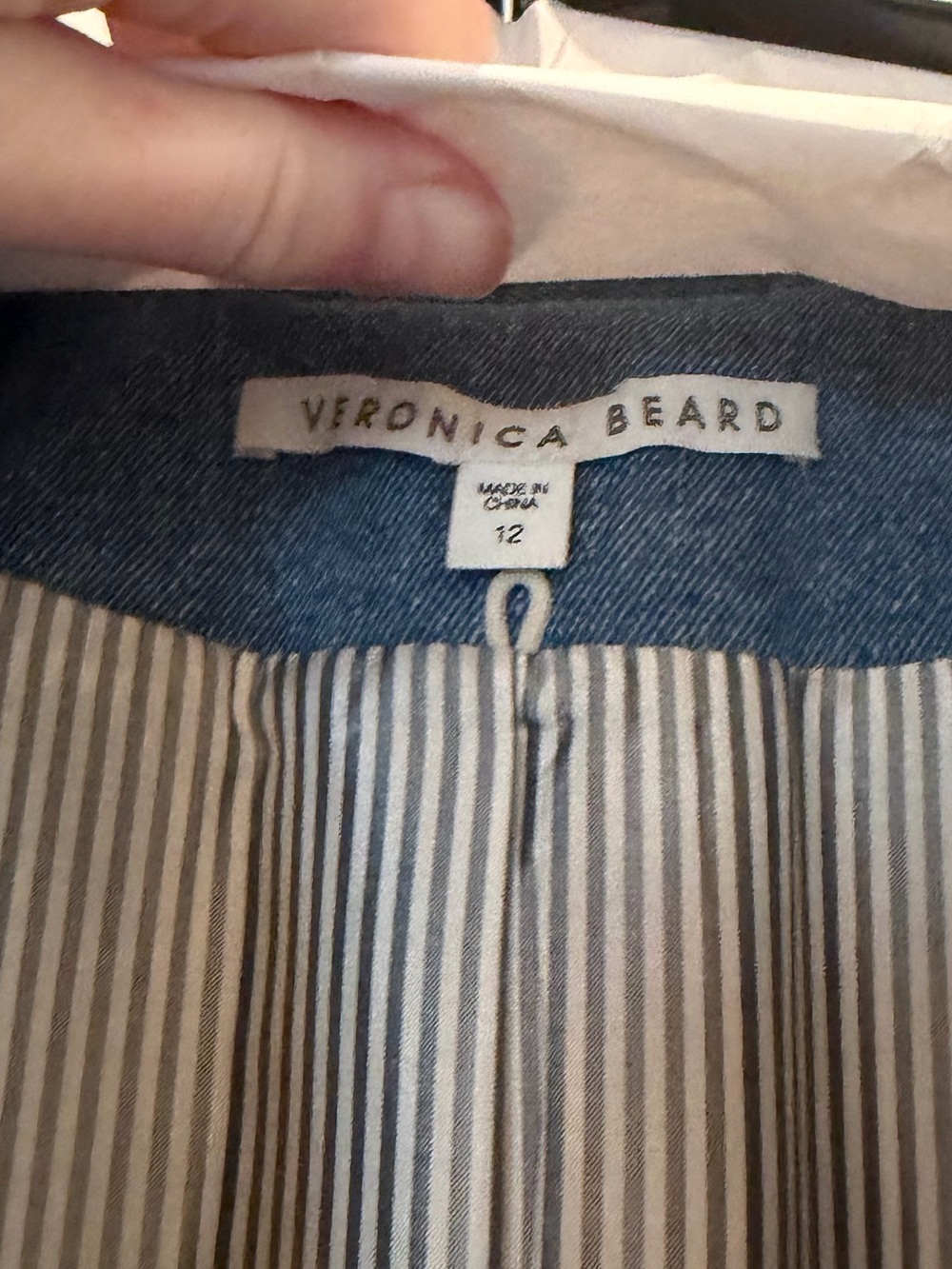 Veronica Beard Denim Double Breasted Blazer - Picture 4 of 5
